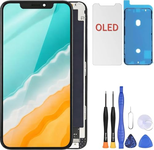 ZOETEC OLED Screen Replacement For iPhone 11 Pro Max (NOT LCD) 6.5'' Full HD Display COF Touch Screen Digitizer Frame Assembly with Repair Tool Kits, Waterproof Adhesive, Tempered Glass
