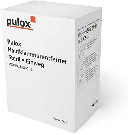 10x Pulox Einweg Hautklammer Entferner Einweginstrument zum Entfernen von Hautklammern