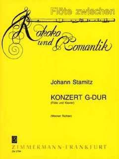 KONZERT G-DUR OP 29 - FL STR - arrangiert für Querflöte - Klavier [Noten / Sheetmusic] Komponist: STAMITZ JOHANN