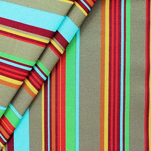 Liegestuhlstoff Outdoorstoff Stoff Breite 45 cm Meterware Streifen Multicolor