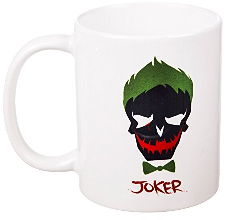 DC Comics Suicide Squad Joker cráneo taza café oficial de la película Jared Leto