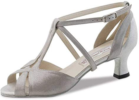 Werner Kern Damen Tanzschuhe Francis 5,5 - Farbe: Perl Silber - Größe: UK 5,5