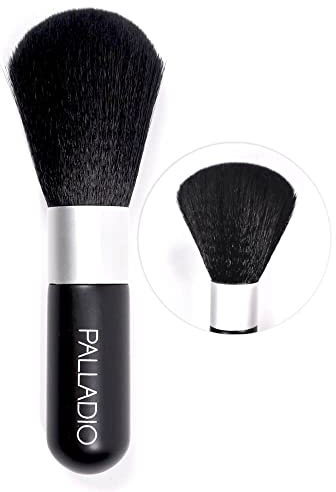 Palladio Pinceau Bronzer, Très Grand, Effet Naturel, Doux pour la Peau, Estompage Parfait de la Poudre, Finition Lisse, Poils Synthétiques Naturels, Texture Douce, Prise Confortable