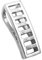 Unisex Kettenanhänger Anhänger Viereck rhodiniert aus 925 Silber Abmessung 23 x 8 mm inkl. kleiner Schmuckbox