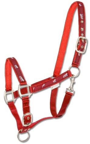 WALDHAUSEN Halfter Pferdchen, WB, rot