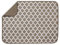 T & S S&T Inc. Alfombrillas de Secado de Platos, poliéster, Enrejado Gris Pardo, 18 x 24 Pulgadas