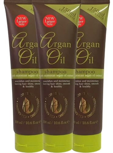 THREE PACKS of Argan Oil Shampoo 300ml