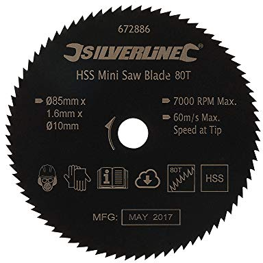 Silverline 672886 Lame de mini-scie HSS