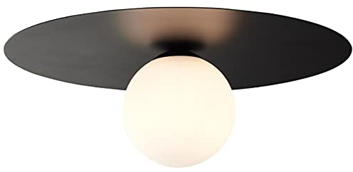 Brilliant Lampe, Zon Deckenleuchte schwarz, Metall/Glas, 1x QT14, G9, 10W,Stiftsockellampen (nicht enthalten)