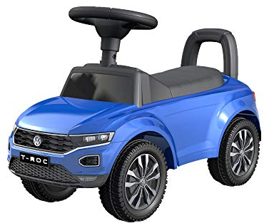 TURBO CHALLENGE - T-ROC Volkswagen - Lauflernhilfe - 119119 - Freilauf - Blau - Max. 25 kg - Kunststoff - Batterien Nicht enthalten - Kinderspielzeug - Geschenk - Geburtstag - Ab 12 Monaten