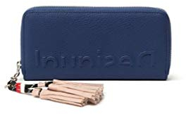 Desigual Womens Long Wallet Travel Accessory-Money Belt, Blue