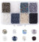 Craftdady Lot de 12 500 perles de rocaille en verre 12/0 de 2 mm - Petites perles poney de couleurs mélangées pour la fabrication de bijoux - Gris