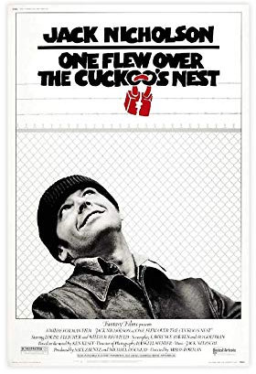 Filmposter One Flew Over The Cuckoo's Nest Classic Filmposter Vintage Film 1 Leinwand Wandkunst Dekor Gemälde für Wohnzimmer Heimdekoration 30 × 45 cm ohne Rahmen