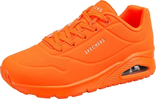 Skechers Damen Uno Night Shades Sneaker, Orange, 38.5 EU