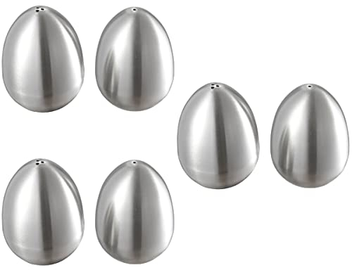 6 Piezas saleros con forma de huevo pimenteros con forma de huevo agitador de condimentos en forma de huevo lindo especias