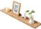 Gieanoo Floating Shelf, Solid Oak Timber Wood Picture Ledge - 60cm Wall Mounted Spice Rack with Lip Design - Display Shelf For Living Room, Kitchen, Bedroom, Bathroom