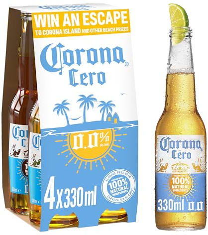 Corona Cero 0.0% Alcohol Free Lager Bottles 4 x 330ml