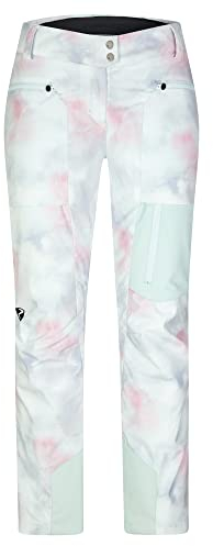 Ziener Damen TIPPA Ski-Hose/Snowboard-Hose | atmungsaktiv, wasserdicht, PFC frei, Cloudy Rainbow, 36