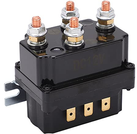 Contactor de relé de Solenoide de Cabrestante ATV de 12V 250A, relé de Cabrestante Eléctrico Resistente Al Agua para Vehículos Todoterreno