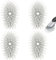 OXO Lot de 4 recharges de Brosse à Vaisselle pour Brosse à Vaisselle et Distributeur de Savon de Rechange pour Brosse à récurer (Gris)