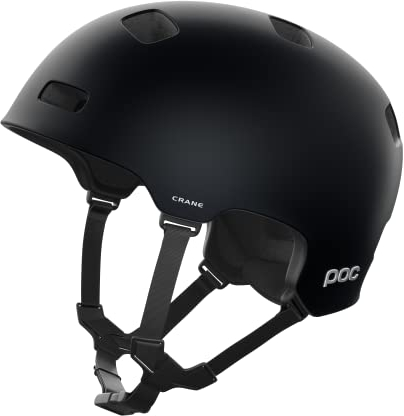 POC Crane MIPS Fahrradhelm - Leichter, strapazierfähiger und druckstabiler Helm mit einem einzigartigen, doppelt verstärkten EPS-Einsatz, Uranium Black Matt
