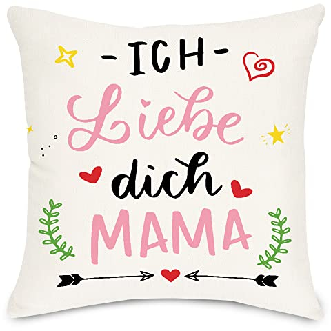 Lightzz Geschenke für Mama, Geschenke zum Muttertag, 45 x 45cm Kissenbezug mit Taschen, Geschenk für Mama, Schwiegermutter