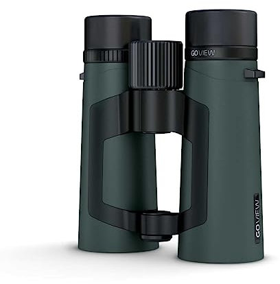 GoView ZOOMR 8x42 Fernglas für Outdoor, Natur, Tierbeobachtung, Reise (8-Fach Zoom, großes Sehfeld, inkl. Zubehör-Set) Oak Grün