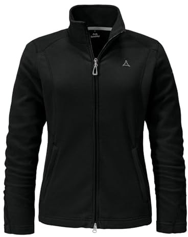 Schöffel Damen Fleece Jacket Leona3, Schwarz, 38