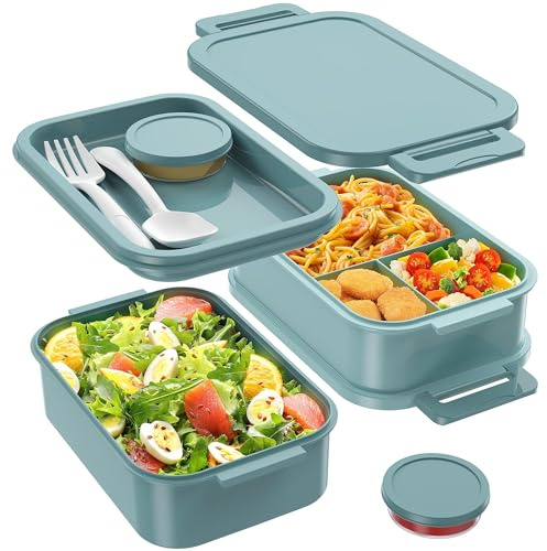 Jelife Bento Box Erwachsene Lunchbox 2041.2 g Stapelbare Bento Lunchbox für