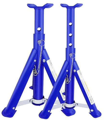 Axle Stands, Bottle Jack, Metal Foldable 2 Pcs 6 Ton 3 Ton Car Jack Stands Axle Stand Repairing Tool Auto Repair Tool