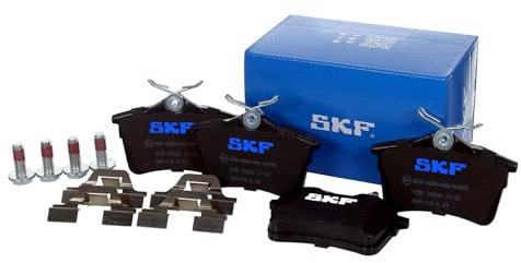 SKF Scheibenbremse Bremsbelag mit Zubehör VKBP 90036-4er Set - Position Hinterachse Höhe 77 mm Länge 134 mm Breite 83 mm Dicke 16,5 mm - OE Qualität