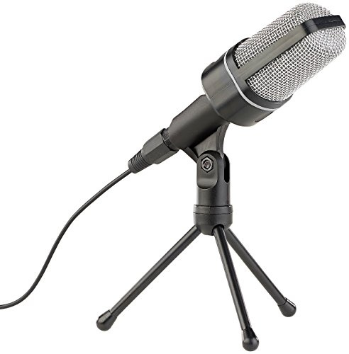 auvisio Podcast Mikrofon: Profi-Kondensator-Studio-Mikrofon mit Stativ, Versandrückläufer (mit Ständer, USB PC, Audio)