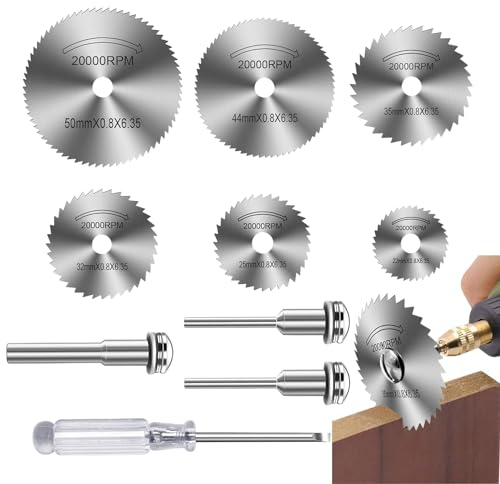 10 Stück Kreissägeblätter, Dremel Zubehoer, Trennscheiben, Multifunktionswerkzeug Zubehör Mit Schraubendreher, Für Rotationswerkzeug, Scheibenbohrer, Miniatur-Kreissägeblätter