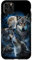 iPhone 11 Pro Max Grey Wolf Under Full Moon, Space, Galaxy, and Stars Case