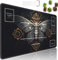JVGFYNKL MTG Playmat, 61 x 35,6 cm, für TCG-Spielmatte mit Zonen, Sammelkartenspiel-Spielmatten mit Aufbewahrungstasche und 6 Würfeln, glatte Oberfläche für MTG-Tischmatte, surreale Todesmotte