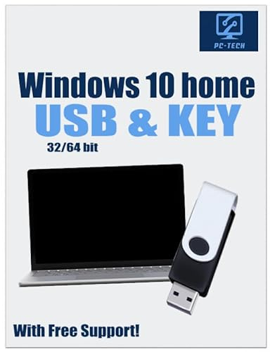 PC-TECH Bootable USB Install and Activation Key for Windows 10. Fix Repair and Restore PC, Laptop and Desktop. Activation Key and USB Install Included. Free Technical Support! [Software_Key_Card]…
