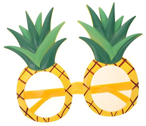 Warmhm Hawaii Party Brille – Ananas Sonnenbrille Mit Lustigem Design Bwitzige Ananas KostüM Accessoire FüR Sommerfest FüR KostüM & Faschingsparty (Damen Herren)