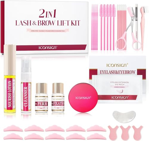 2-in-1 Professionelles Wimpern- und Augenbrauen-Liftng-Set, für 6–8 Wochen, Mascara, Lifting-Wimpern, Make-up-Werkzeug