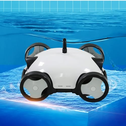 Aspirateur Robot Automatique de Piscine, Nettoyeur de Piscine sans Fil, autonomie maximale de 90 Minutes, aspirateur de Piscine for Piscine Plate Hors Sol jusqu'à 730 Pieds carrés