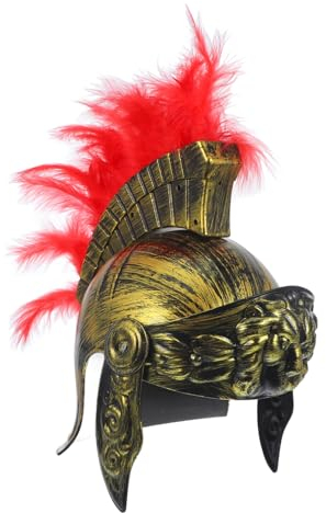 STOBAZA Antiker Römischer Kriegerhut Wikingerhelm Cosplay Kostüm Herrenkostüm Hut Soldatenhelm Römischer Soldat Kostüm Herren Cosplay Helm Römischer Helm Kopfbedeckung Neuheit