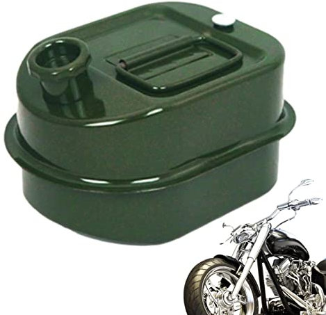 Bidon d'essence portable en métal de 3 l pour essence, bidon de réserve d'essence, réservoir carré de carburant en acier inoxydable, réservoir anti-fuite