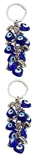 VALICLUD 2stücke Türkischer Evil Eye Schlüsselanhänger Blaues Auge Deko Für Schlüssel Taschen Und Zuhause Schützendes Amulett Aus Langlebigem Material Für Und Dekoration