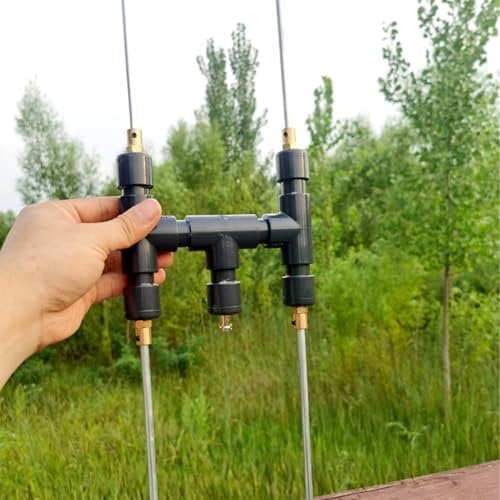 GOOZEEZOO Portable Dipole Antenna, Shortwave Radio Antenna, SW/MW/FM/AIR/UV/DTMB, Black, 50 Ohm Impedance, 26 x 7.5 x 2.8, 1 Pack