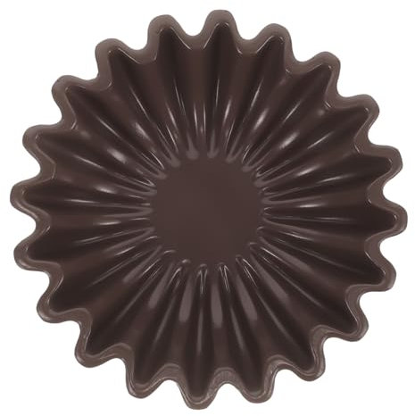 GREENADSCAPE Ruffled Decorative Bowl Console Coffee Table Home Decor Decorate Jewelry Organizer Jewelry Holder Creative Key Storage Organizer Entrance Key Bowl Snack Container Black Ceramics