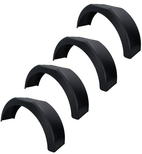 AB Tools 14 Inch Plastic Trailer Mudguard Wheel Arch Wing Fender 790 x 220 x 370mm 4pc