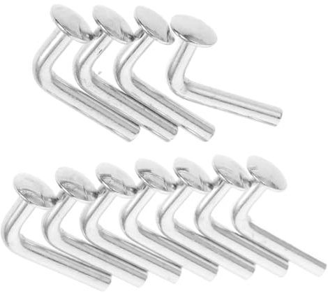 KITANDOVE 100pcs Shaped Pallet Racking Safety Drop Lock Clips for Heavy Duty Storage Bolt Insert for Warehouse Shelving Stability