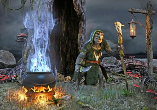 CALVENDO Poster 59,4 x 42,0 cm Querformat Goblin Magie| Bilder, Kunstdruck, Wandbild, Wanddeko, Prints ohne Rahmen