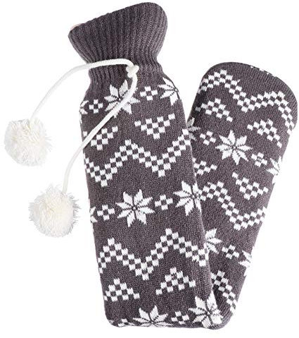 TOVINANNA Wärmflasche aus Gummi Wasser klopfen Taschen kochen Thermal- handwärmee hanwärmer thermoschüsseln thermotrinkflaschen heat pad winterliche Thermotasche Streifen Wärmflasche Plüsch