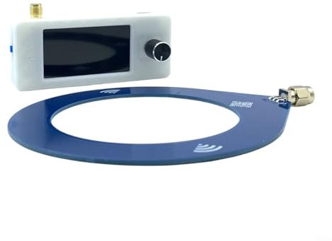 SI4732 Radio de bolsillo 0,5 – 108 MHz, receptor, pantalla IPS a color de 1,9 pulgadas, AM FM LSB USB, batería de 800 mAh (anillo blanco)