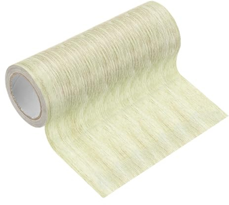 PATIKIL Klebefolie Holzoptik Klebeband Selbstklebend, 15cm x 4.57m Holzmaserung Klebeband Reparaturband für Schrank Tische Stuhl Möbel Böden Bordüre Wand Sockelleisten, Grau Eiche